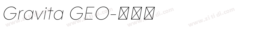 Gravita GEO字体转换